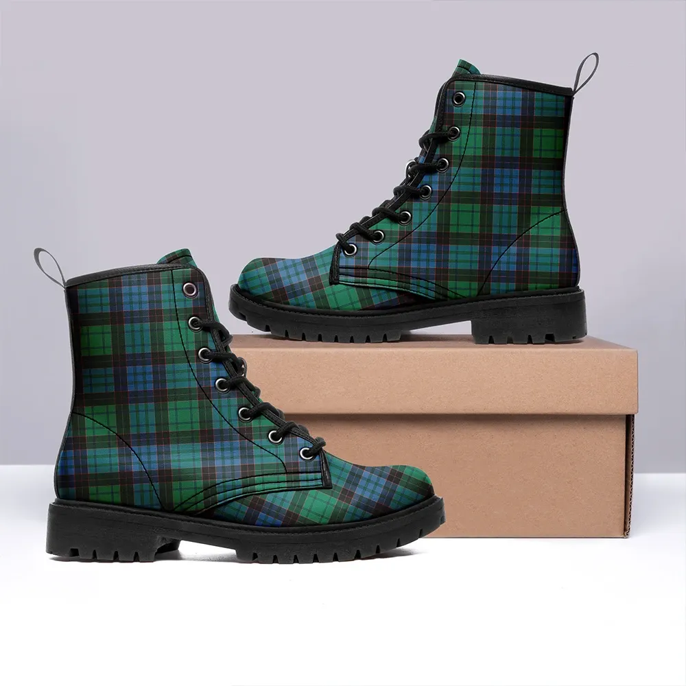 Stewart Old Ancient Tartan Leather Boots
