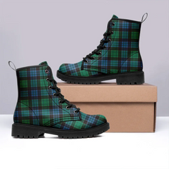 Stewart Old Ancient Tartan Leather Boots