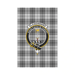 Glendinning Tartan Crest Garden Flag