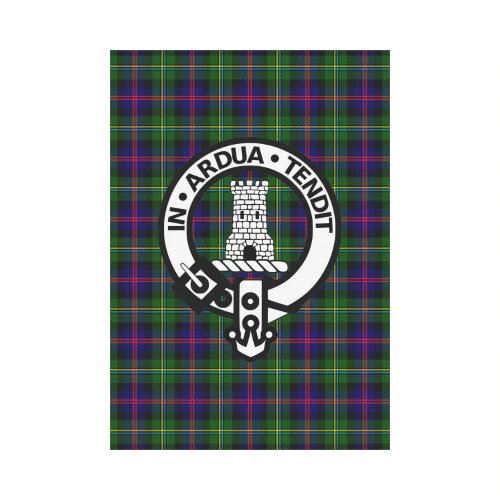 Malcolm II Tartan Crest Garden Flag