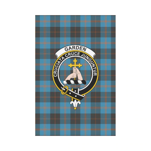 Garden Tartan Crest Garden Flag