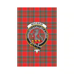 MacBain Tartan Crest Garden Flag