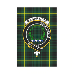 MacArthur Modern Tartan Crest Garden Flag