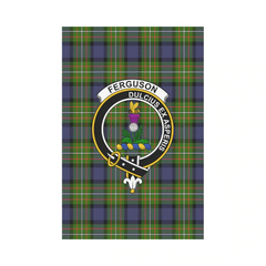 Fergusson Modern Tartan Crest Garden Flag