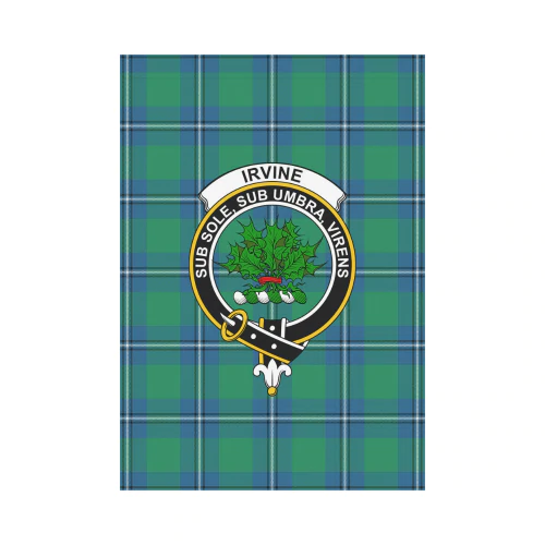 Irvine Ancient Tartan Crest Garden Flag