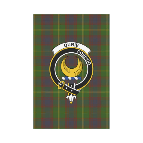 Durie Tartan Crest Garden Flag