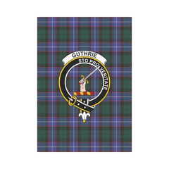 Guthrie Modern Tartan Crest Garden Flag