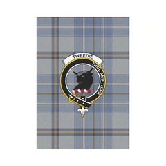 Tweedie Tartan Crest Garden Flag