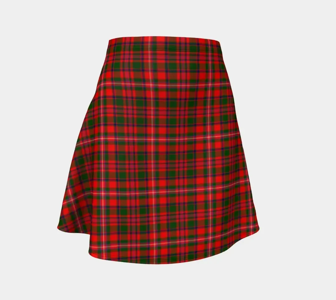 MacKinnon Modern Tartan Flared Skirt