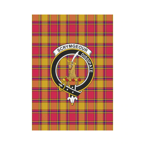 Scrymgeour Tartan Crest Garden Flag