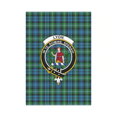 Lyon Tartan Crest Garden Flag