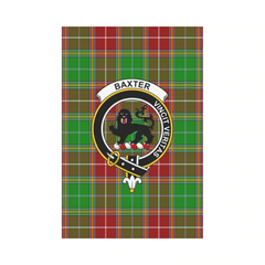 Baxter Modern Tartan Crest Garden Flag