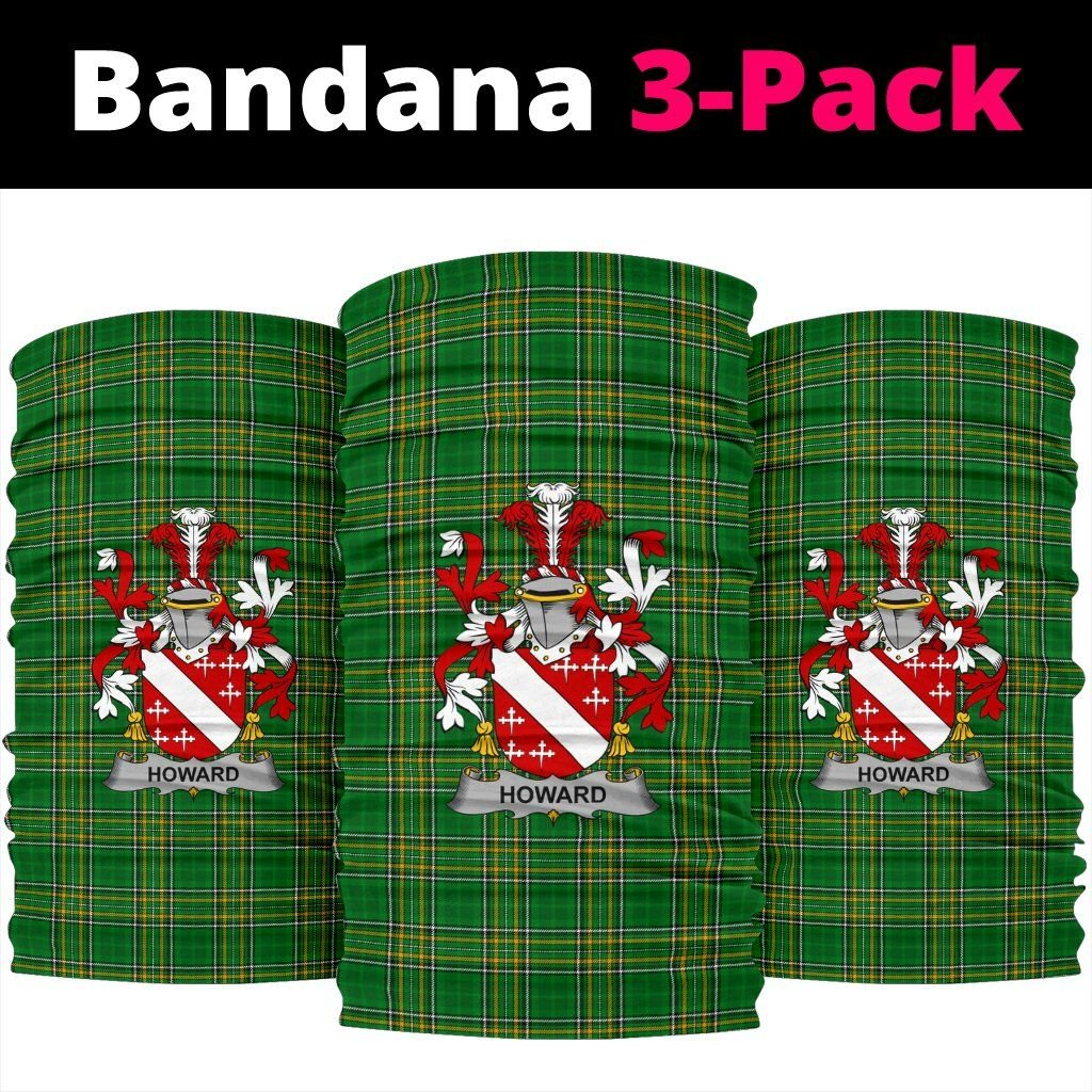 Howard Irish National Tartan Coat of Arms Neck Gaiter - Bandana