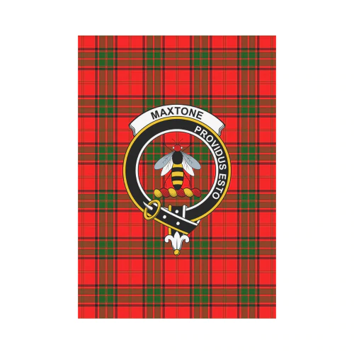 Maxtone Tartan Crest Garden Flag