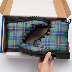 Us Marine Tartan Leather Boots