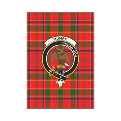 Munro Modern Tartan Crest Garden Flag