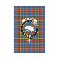 Bethune Tartan Crest Garden Flag