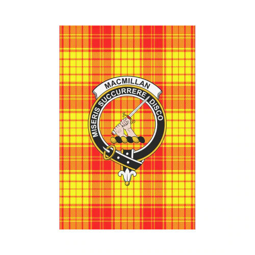 MacMillan Tartan Crest Garden Flag