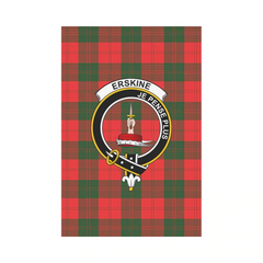 Erskine Tartan Crest Garden Flag