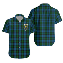 Kerr Hunting Tartan Crest Hawaiian Shirt