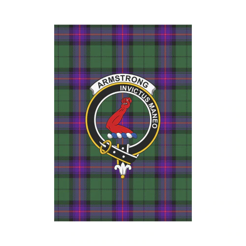 Armstrong Modern Tartan Crest Garden Flag