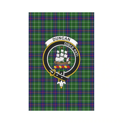 Duncan Tartan Crest Garden Flag