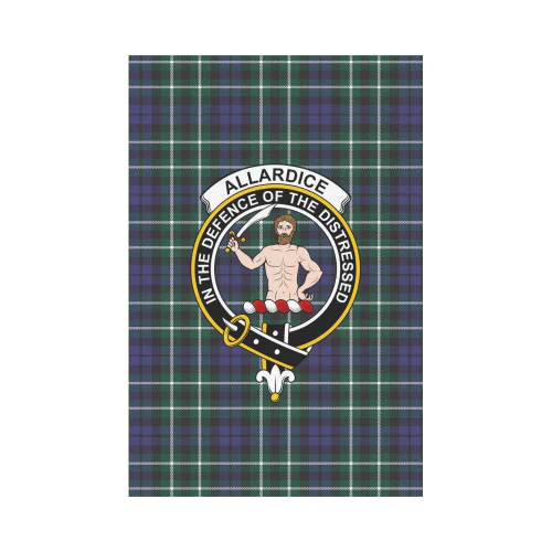 Allardice Tartan Crest Garden Flag