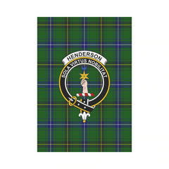 Henderson Modern Tartan Crest Garden Flag