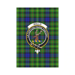 Rollo Tartan Crest Garden Flag