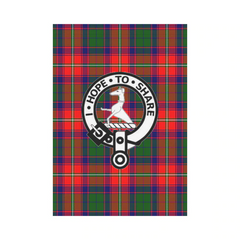 Roxburgh District Tartan Crest Garden Flag