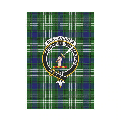 Blackadder Tartan Crest Garden Flag