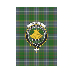 Pringle Tartan Crest Garden Flag