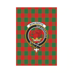 Moncrieffe Tartan Crest Garden Flag