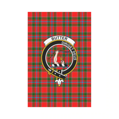 Butter Tartan Crest Garden Flag