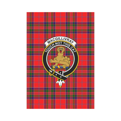 MacGillivray Modern Tartan Crest Garden Flag