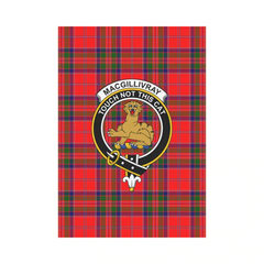 MacGillivray Modern Tartan Crest Garden Flag