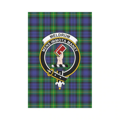 Meldrum Tartan Crest Garden Flag