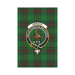 Orrock Tartan Crest Garden Flag