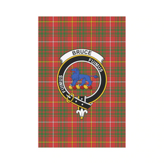 Bruce Modern Tartan Crest Garden Flag