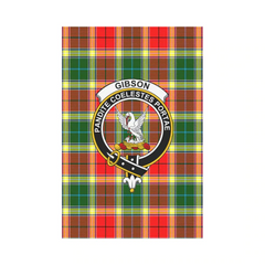 Gibbs Tartan Crest Garden Flag