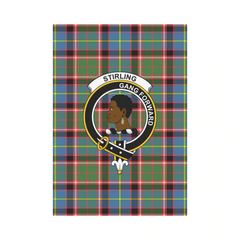 Stirling (Of Keir) Tartan Crest Garden Flag