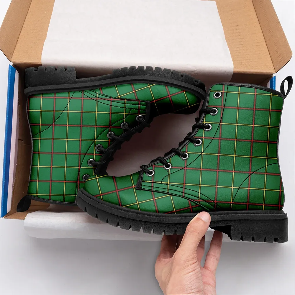 Tribe Of Mar Tartan Leather Boots