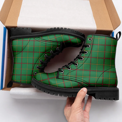 Tribe Of Mar Tartan Leather Boots