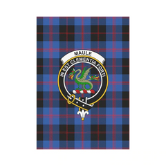 Maule Tartan Crest Garden Flag