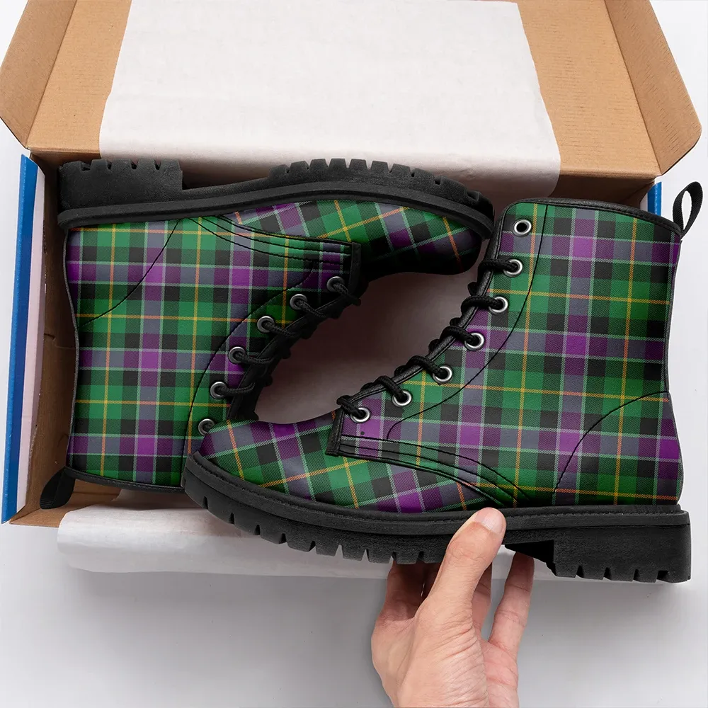 Selkirk Tartan Leather Boots