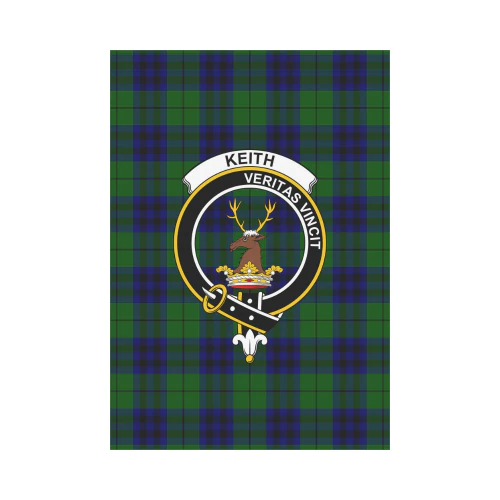 Keith Modern Tartan Crest Garden Flag