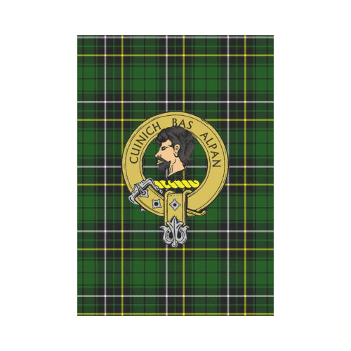 MacAlpine Modern Tartan Crest Garden Flag