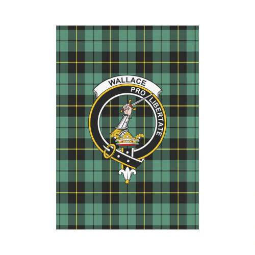 Wallace Hunting Ancient Tartan Crest Garden Flag