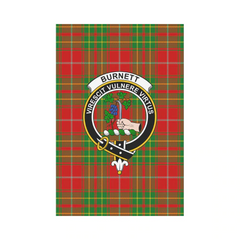 Burnett Ancient Tartan Crest Garden Flag