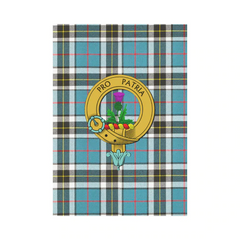 Thomson Tartan Crest Garden Flag